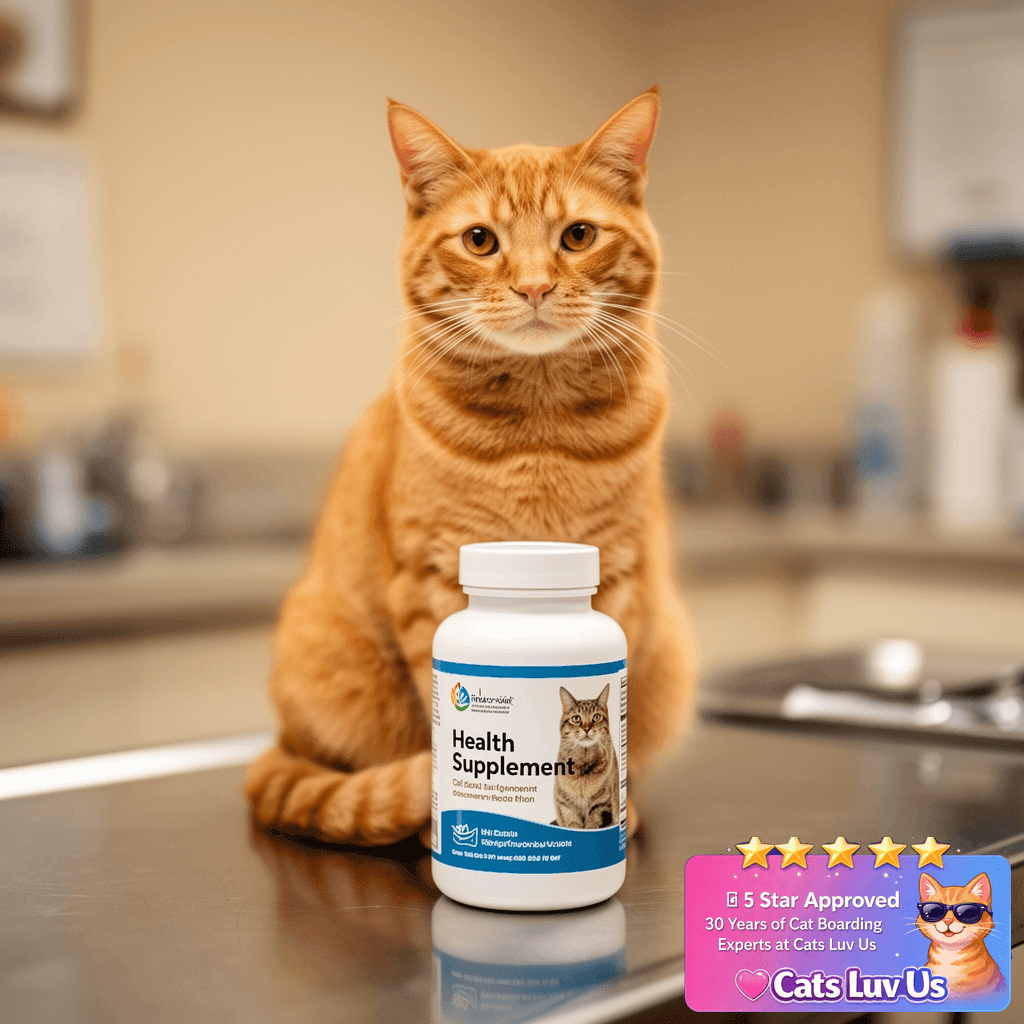 Purina Pro Plan Veterinary Diets Dental Bites Cat Treats - 1 with cat - professional product lifestyle photo
