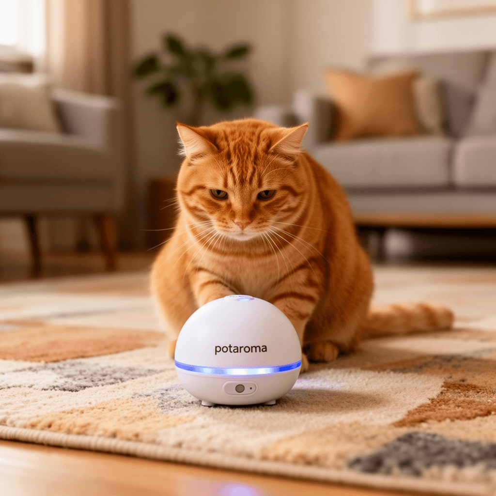 Simple Ecology Recycled Canvas Cat Toys with cat - professional product lifestyle photo