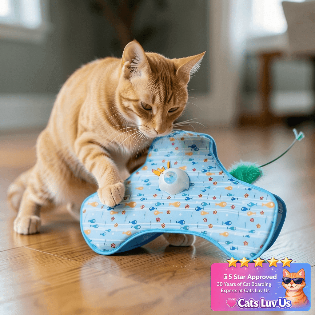 Interactive Cat Toys for Indoor Cats with cat - professional product lifestyle photo