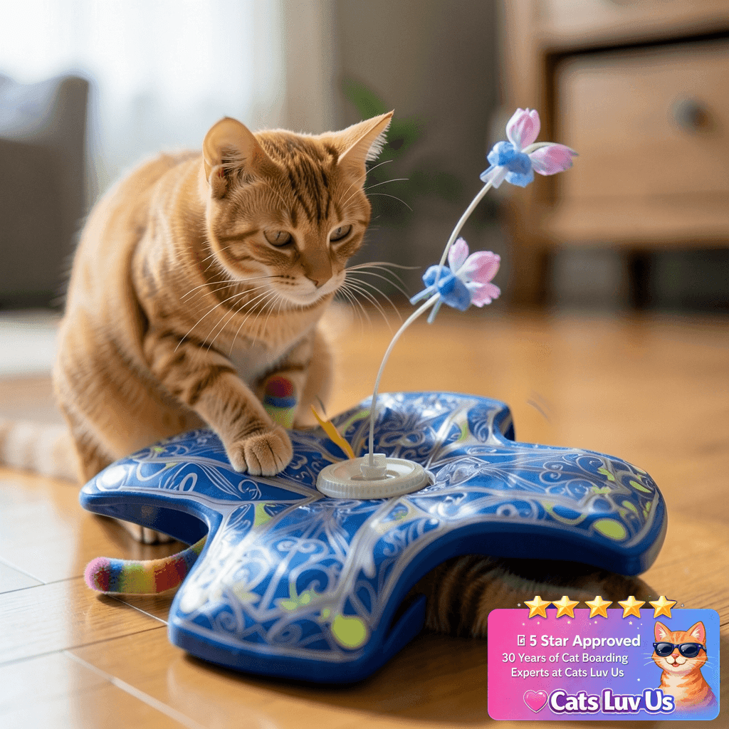 Qraxond Interactive Cat Toys for Indoor Cats with cat - professional product lifestyle photo