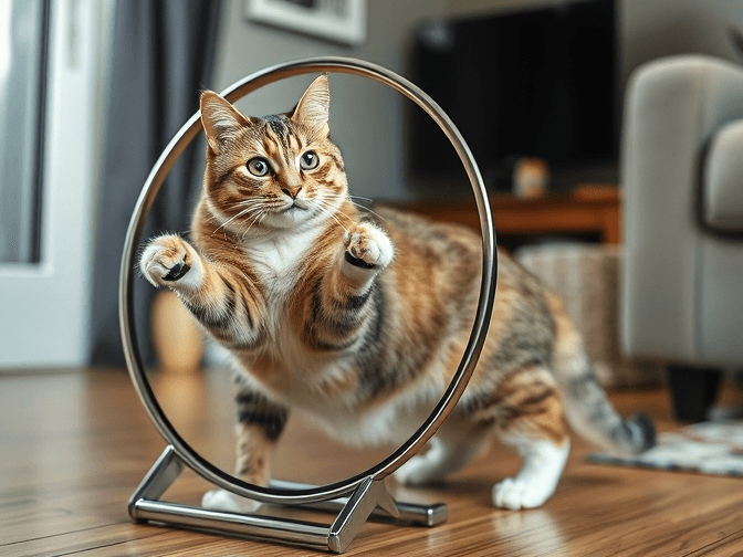 Cat owner reviewing how to train your cat to use a cat wheel options for their pet in 2026
