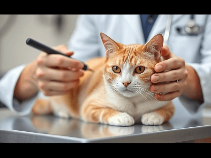 Cat owner reviewing cat eye care and health comparison options for their pet in 2026