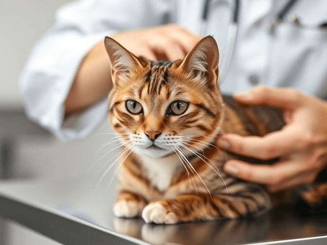 Cat owner reviewing cat eye care and health for anxious cats options for their pet in 2026