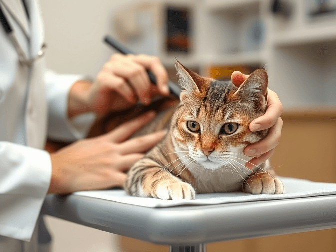 Cat owner reviewing cat eye care and health for indoor cats options for their pet in 2026