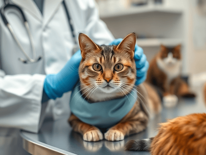 Cat owner reviewing cat eye care and health for multiple cats options for their pet in 2026