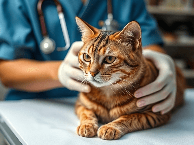 Cat owner reviewing cat eye care and health on amazon options for their pet in 2026