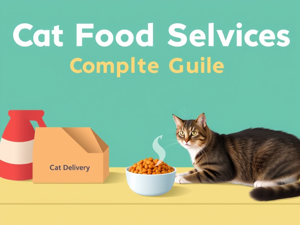 cat food delivery with sample packs summary infographic