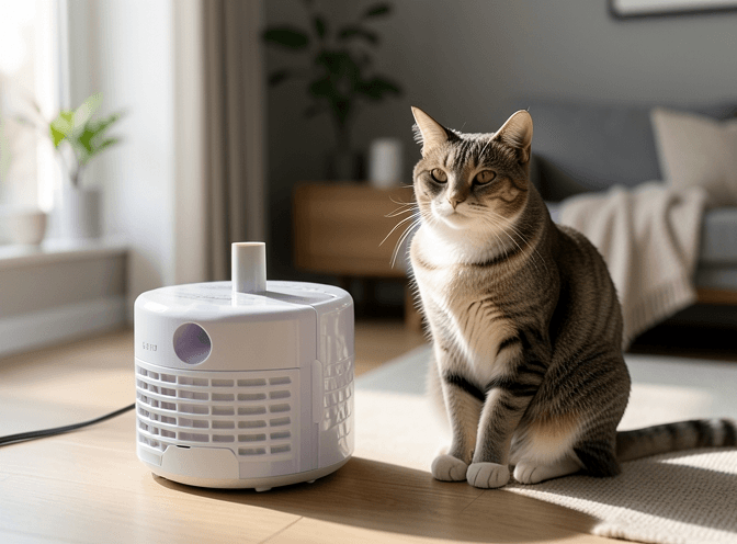 Cat owner reviewing best cat fountains replacement parts options for their pet in 2026