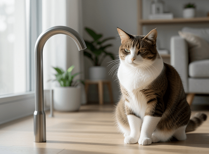 Cat owner reviewing most popular cat fountains replacement parts options for their pet in 2026