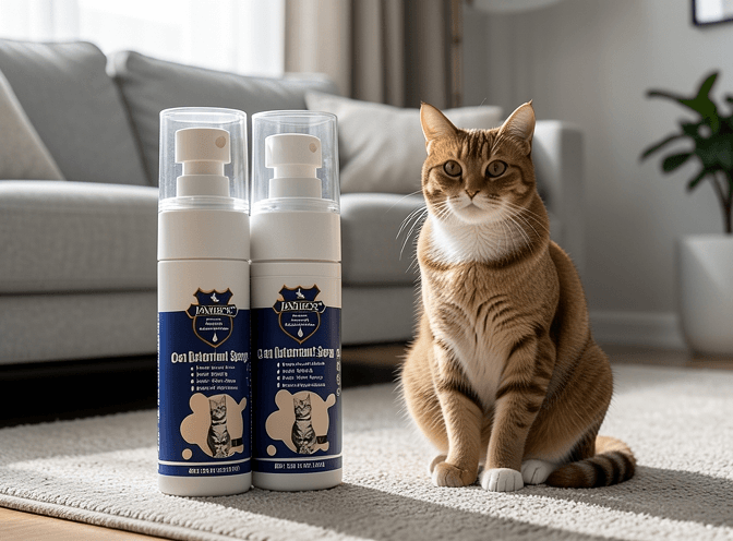 Cat owner reviewing cat furniture scratchers under 50 dollars options for their pet in 2026