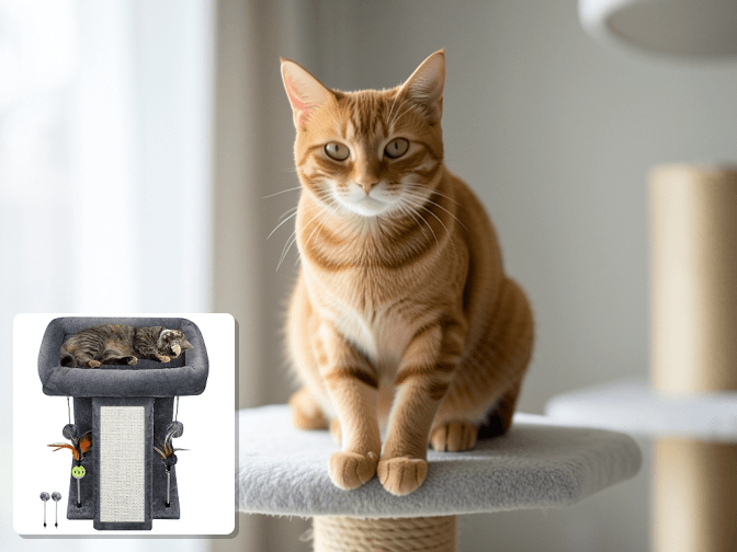 How Compact Scratching Posts Work - expert cat scratching post for small spaces guide