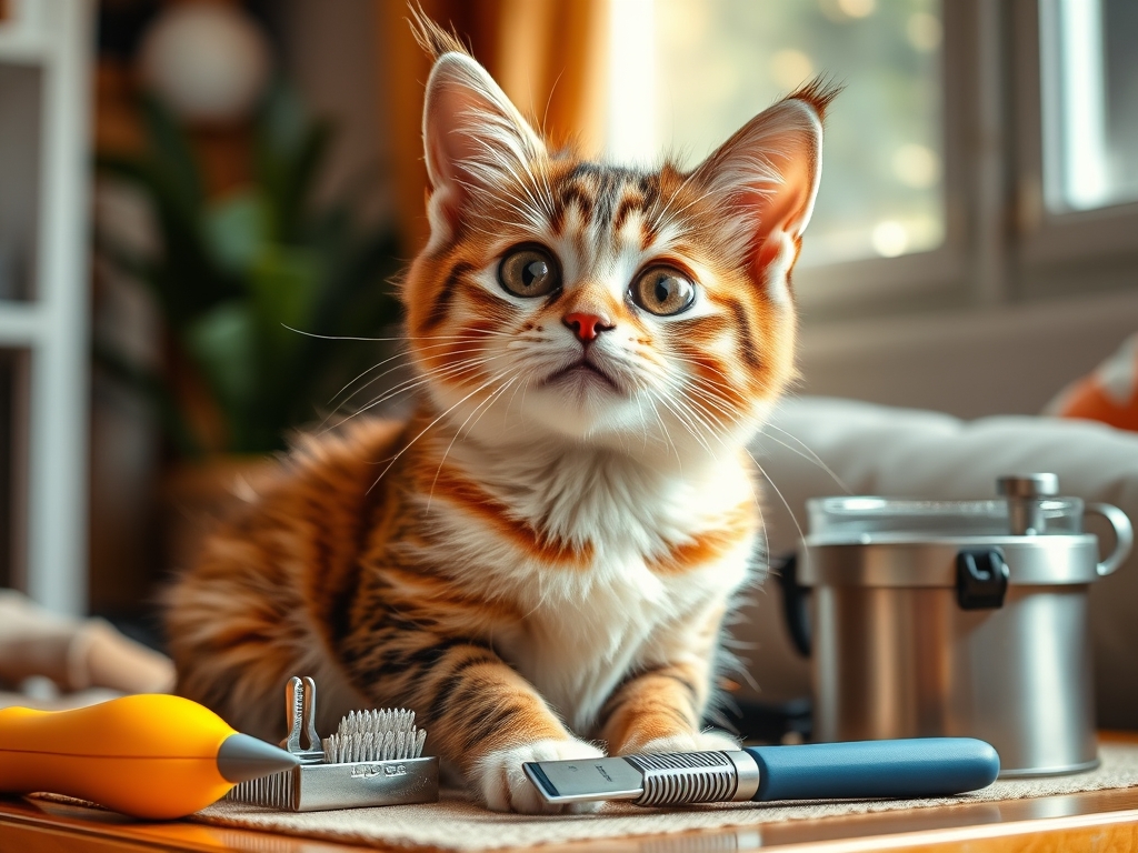 how to use cat grooming tools safely - cat grooming kits tools guide hero image
