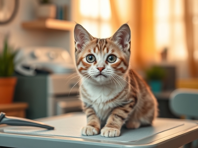 Cat owner reviewing how to choose a safe cat grooming table options for their pet in 2026
