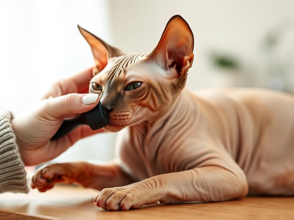 cat grooming brush for Sphynx cats - cat grooming tools guide hero image