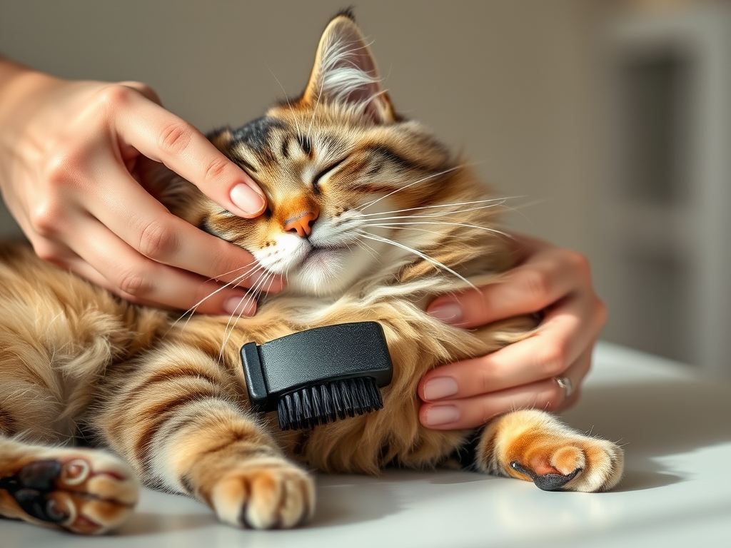 cat grooming brush for undercoat - cat grooming tools guide hero image