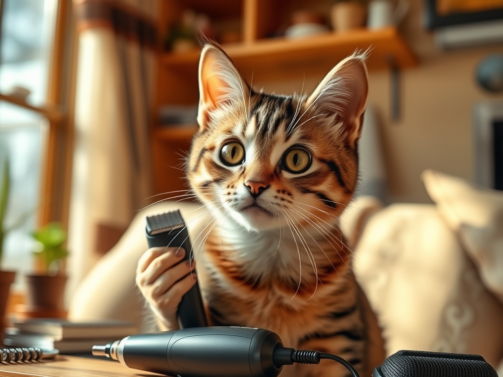 cat grooming kit with electric trimmer - cat grooming tools guide hero image