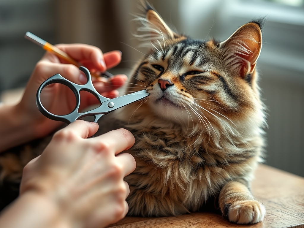 cat grooming scissors for thick fur - cat grooming tools guide hero image