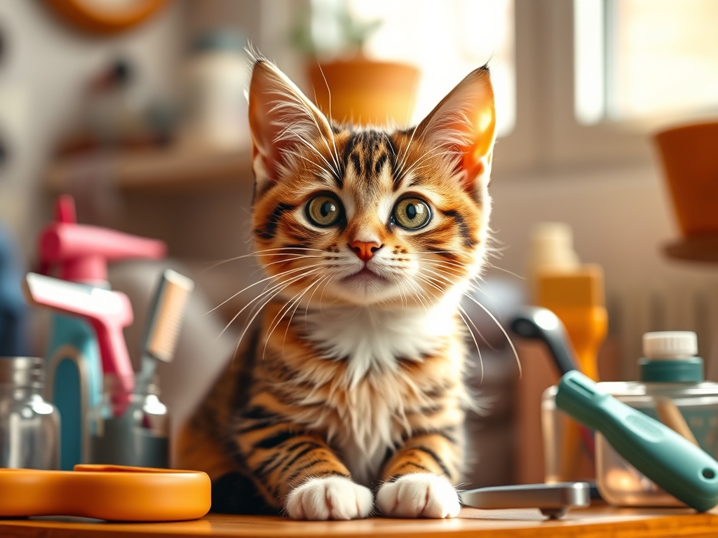 cat grooming supplies for home use - cat grooming tools guide hero image