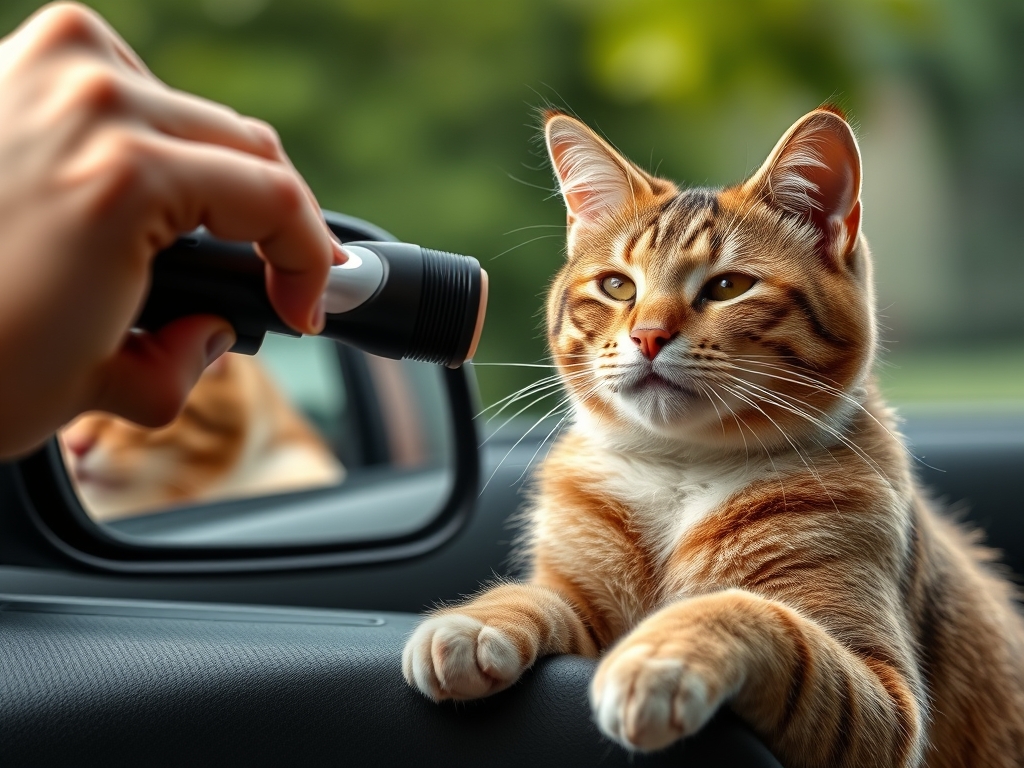 cat hair remover for car rearview mirror - cat hair removal tools products guide hero image