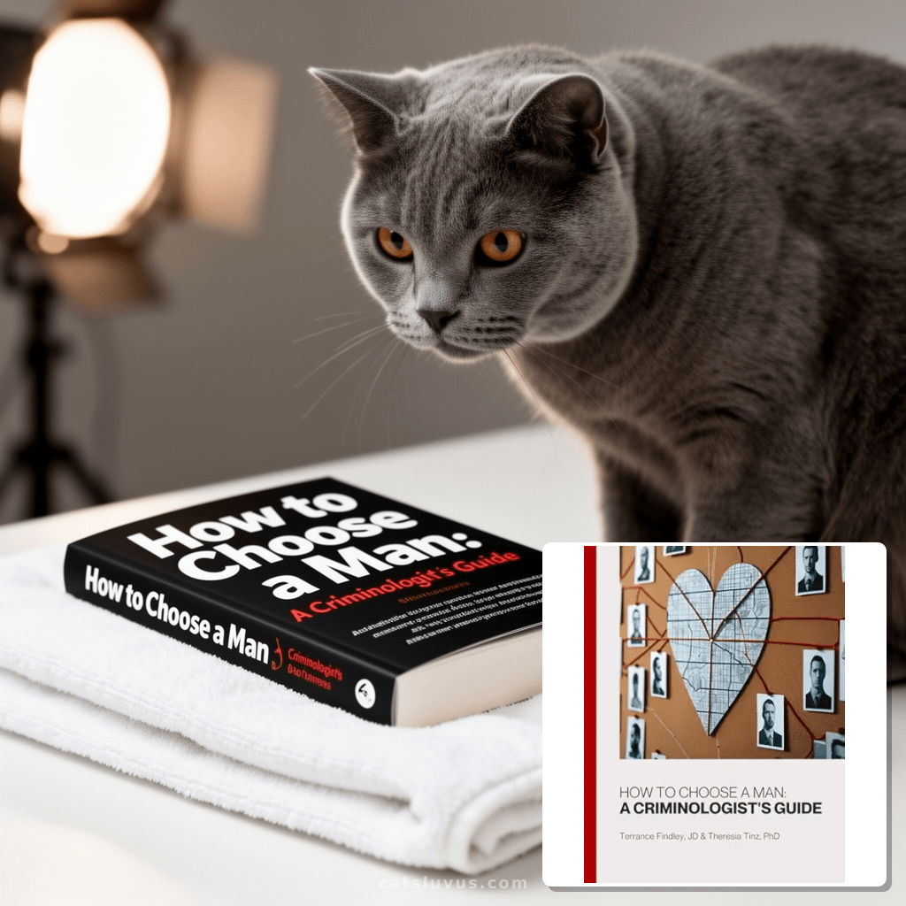 How to Choose a Man: A Criminologist's Guide with cat - professional product lifestyle photo