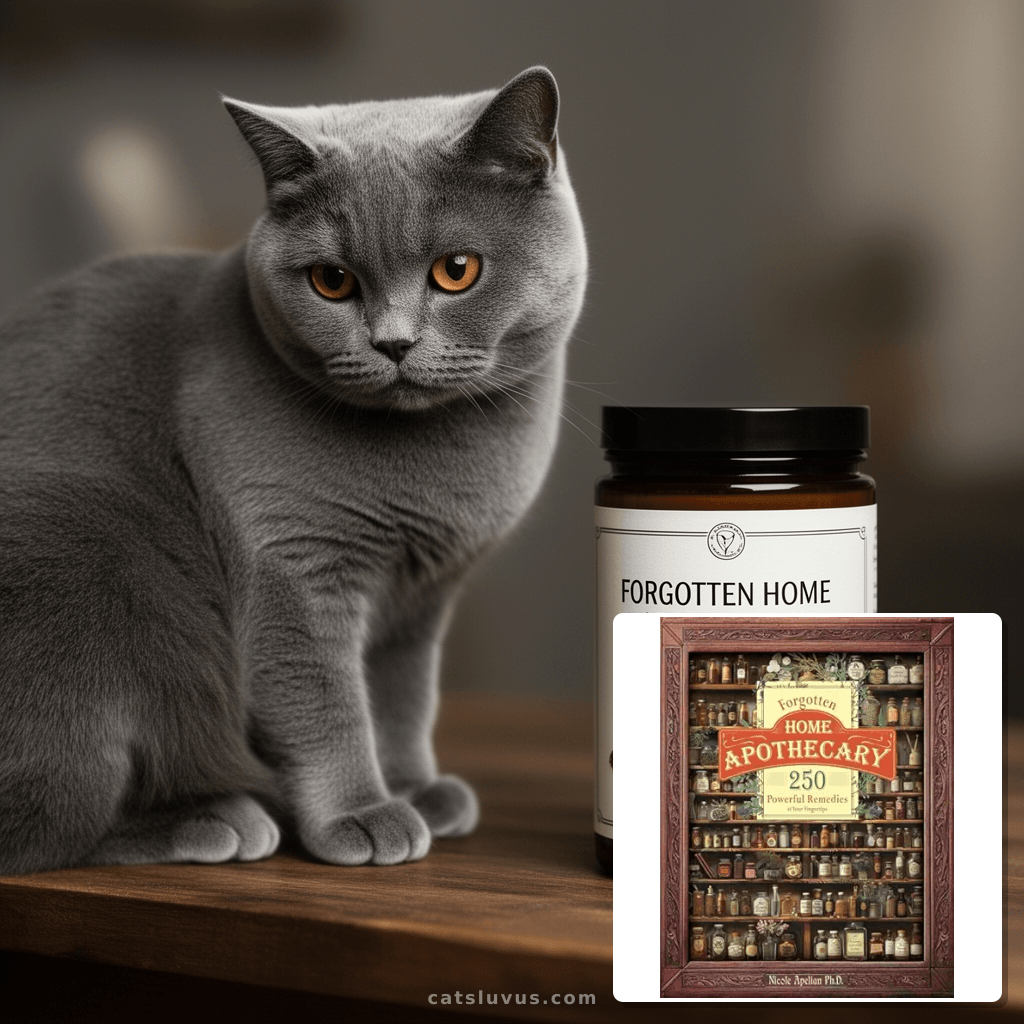 Forgotten Home Apothecary : 250 Powerful Remedies at Your with cat - professional product lifestyle photo
