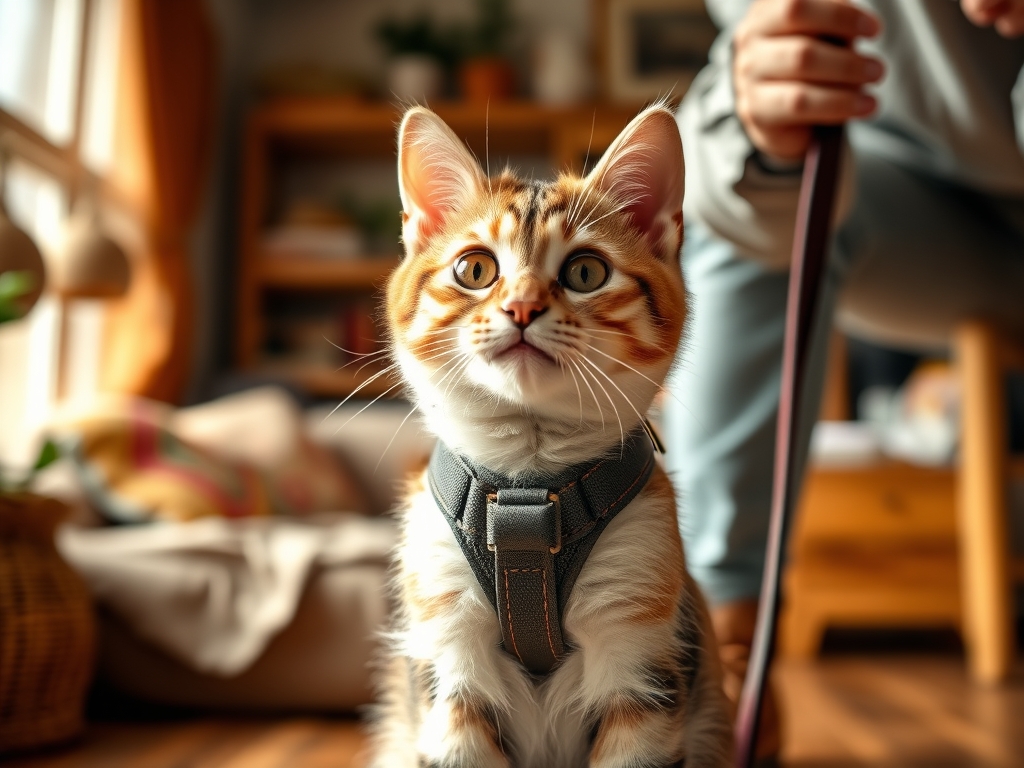 cat harness for leash training adults - cat harnesses leashes guide hero image