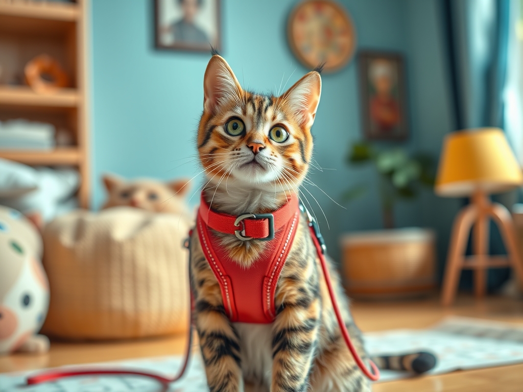 cat harness for leash training house cats - cat harnesses leashes guide hero image