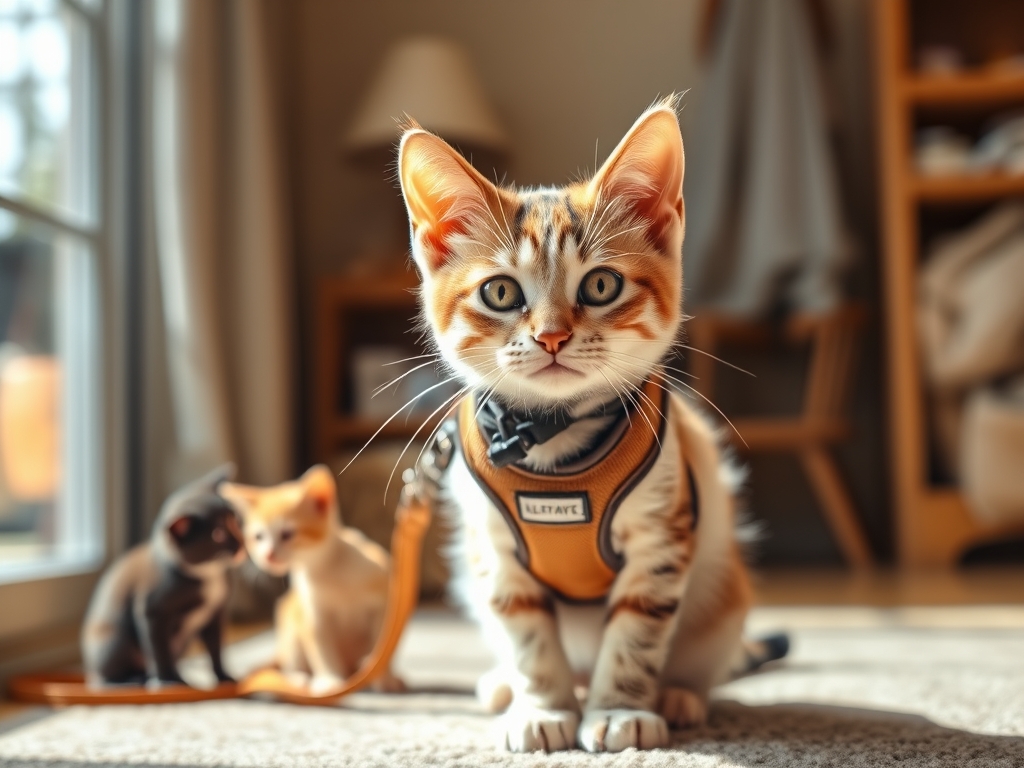cat harness for leash training kittens - cat harnesses leashes guide hero image