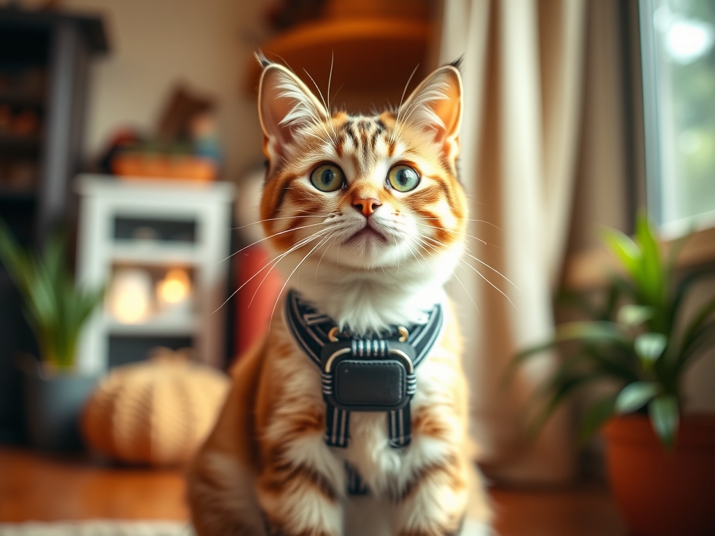 cat harness with reflective strips - cat harnesses leashes guide hero image