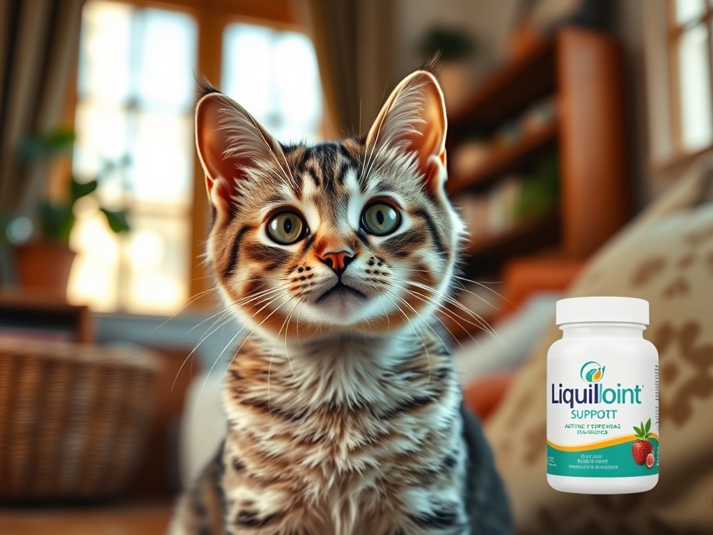 liquid joint support for arthritic cats - cat health supplements guide hero image