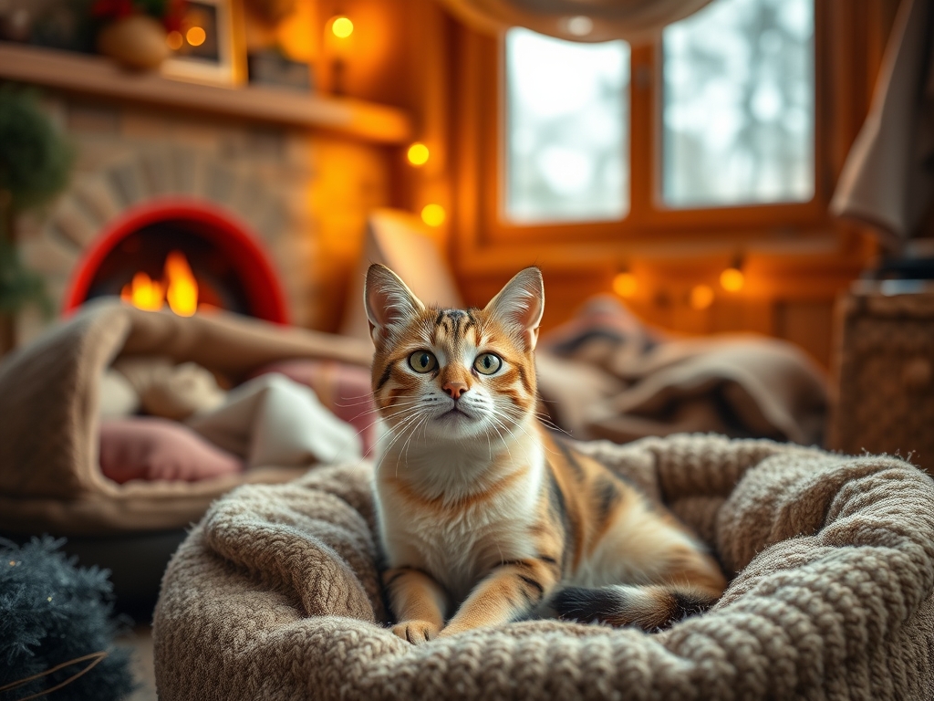 heated cat beds for winter camping - cat heating pads heated beds guide hero image