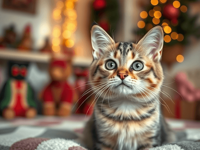 Cat owner reviewing cat holiday & seasonal products buying guide options for their pet in 2026