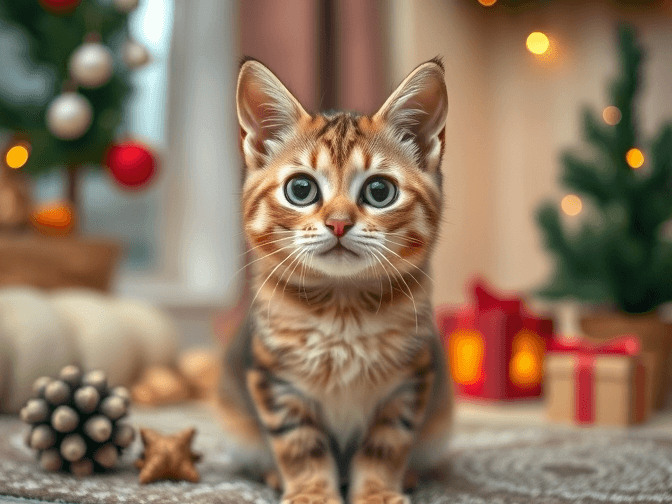 Cat owner reviewing cat holiday & seasonal products for anxious cats options for their pet in 2026