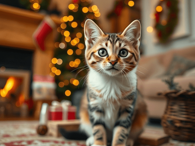 Cat owner reviewing cat holiday & seasonal products pros and cons options for their pet in 2026