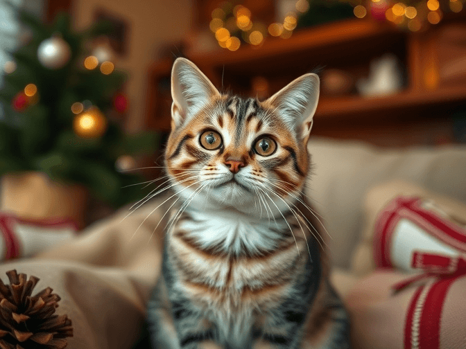 Cat owner reviewing cat holiday & seasonal products worth buying options for their pet in 2026