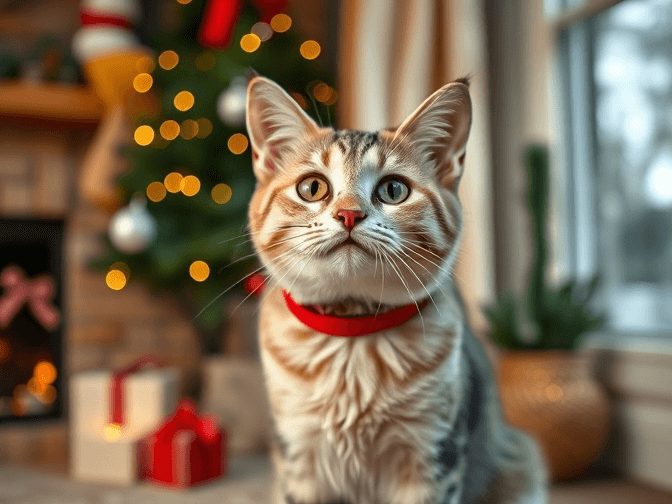 Cat owner reviewing most popular cat holiday & seasonal products options for their pet in 2026