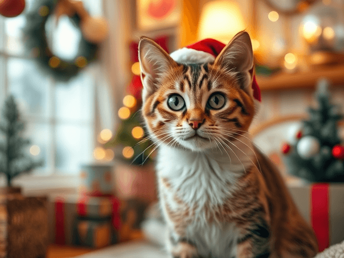 Cat owner reviewing top cat holiday & seasonal products reviews options for their pet in 2026