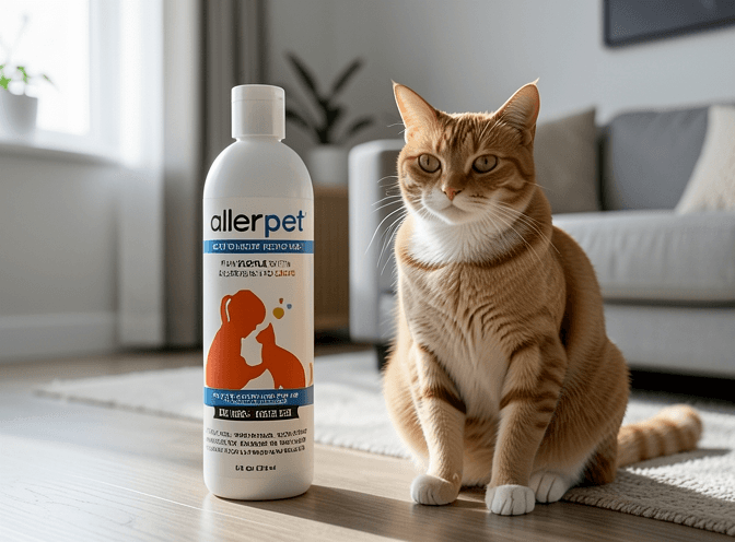 Cat owner reviewing how to choose cat hypoallergenic products options for their pet in 2026