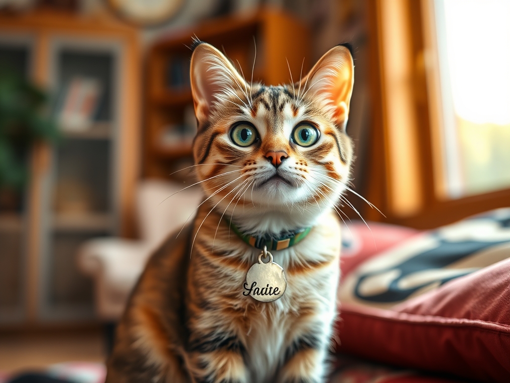 engraved cat name tag vs microchip - cat identification tags guide hero image