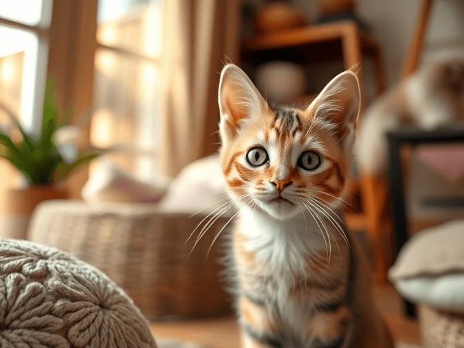 Cat owner reviewing cat enrichment for indoor cats pros and cons options for their pet in 2026