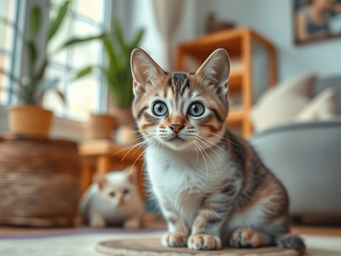 Cat owner reviewing luxury cat enrichment for indoor cats options for their pet in 2026