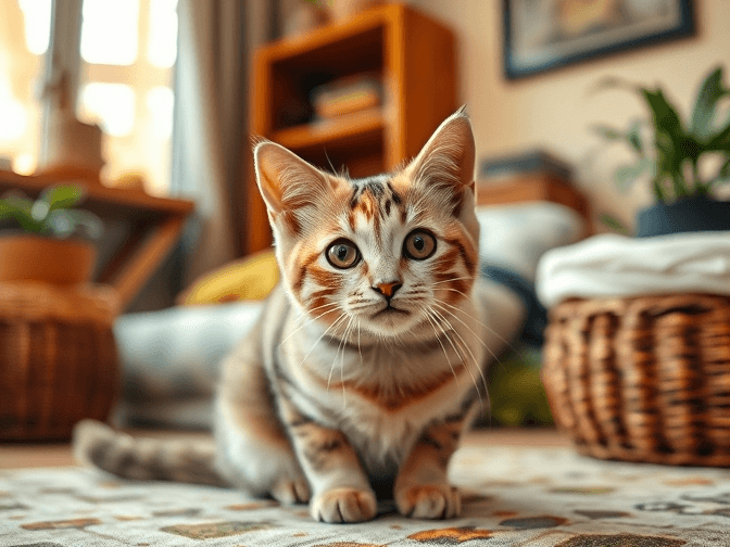 Cat owner reviewing cat enrichment for indoor cats for anxious cats options for their pet in 2026