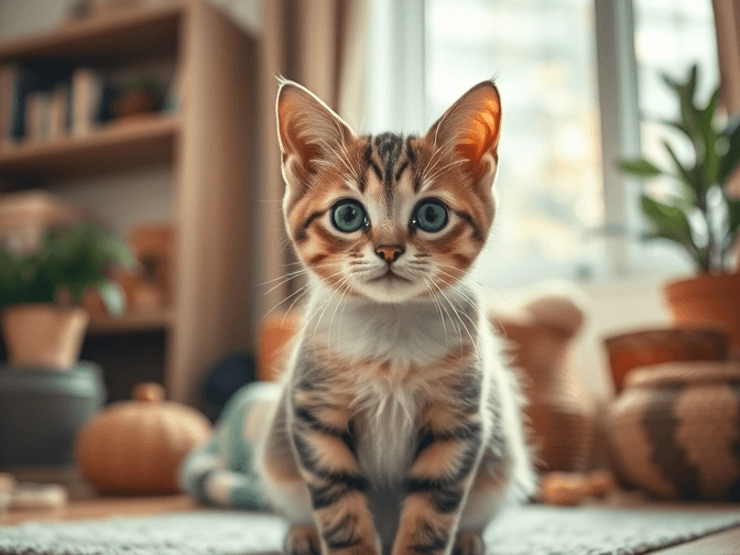 Cat owner reviewing cat enrichment for indoor cats for kittens options for their pet in 2026