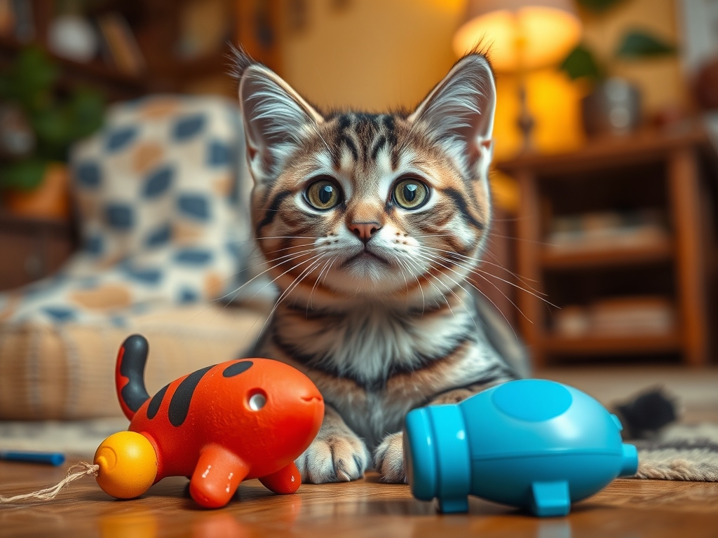 cat toys with replaceable batteries - cat interactive toys guide hero image