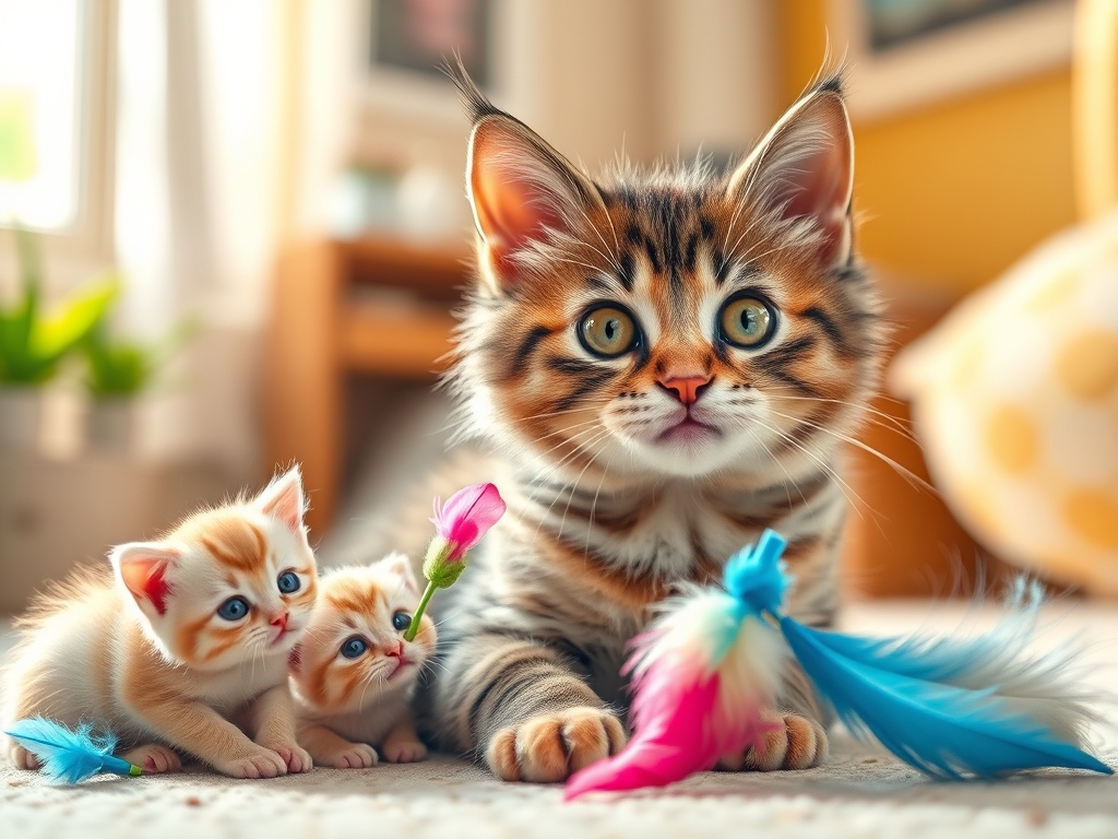 interactive feather wand for kittens - cat interactive toys guide hero image