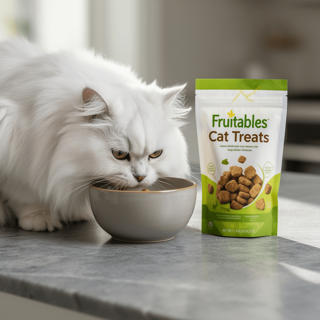 Shameless Pets Crunchy Cat Treats - Kitty Treats for Cats with cat - professional product lifestyle photo