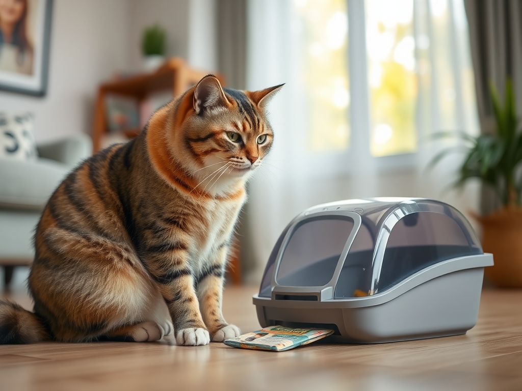 Cat owner reviewing best cat litter box accessories for odor control options for their pet in 2026