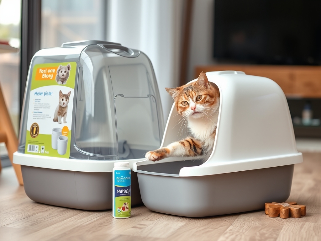 Cat owner reviewing how do cats use litter box options for their pet in 2026