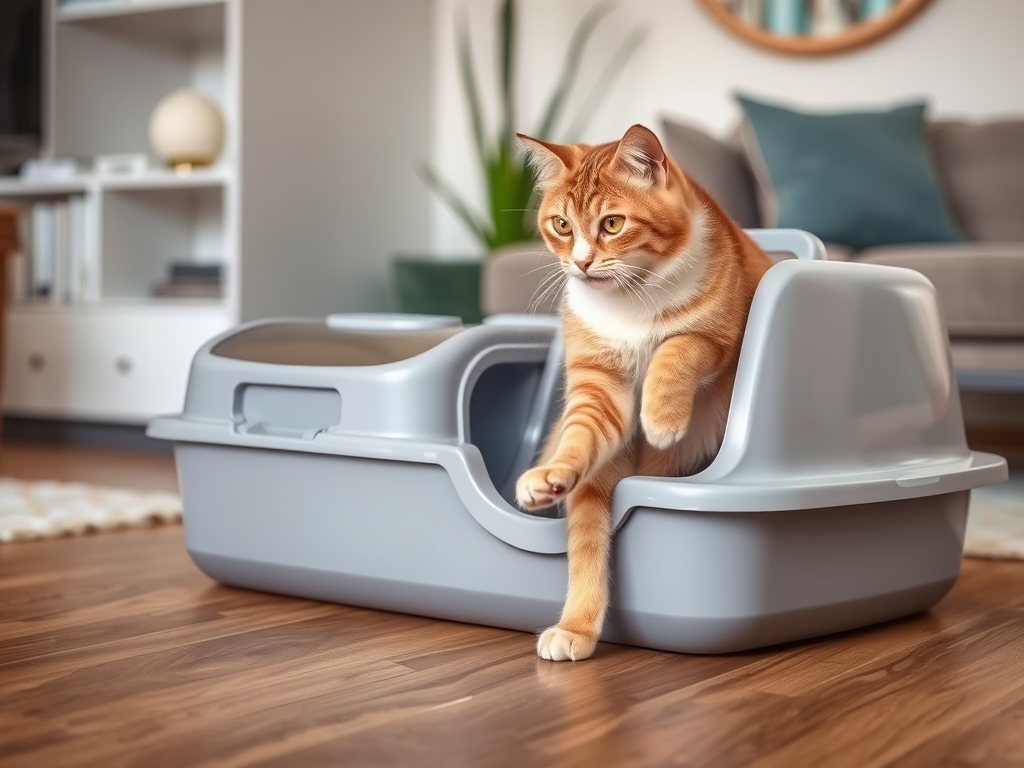 Introducing Your Cat to a Covered Litter Box - expert how to get a cat to use a covered litter box guide