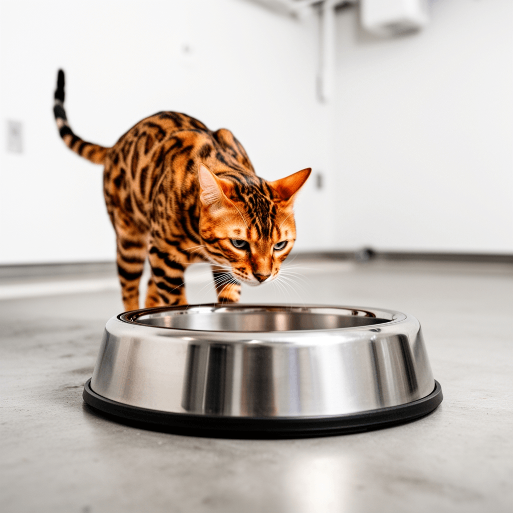 Stainless Steel Cat Litter Box with cat - professional product lifestyle photo